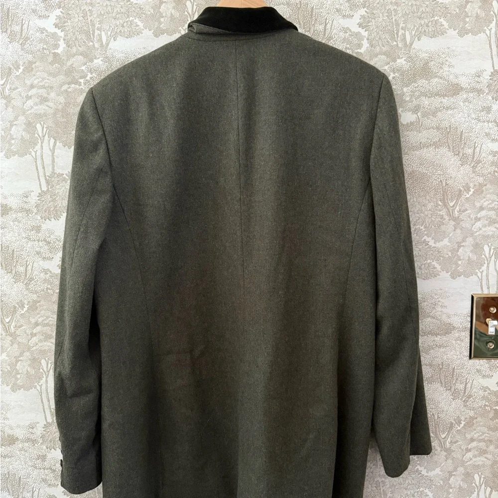 Pendleton Olive Green Wool Blazer with Velvet Collar - Picture 7 of 10